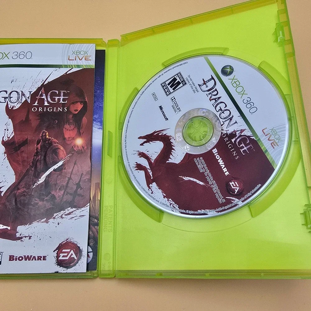 Dragon Age Origins Xbox 360 BioWare RPG Fantasy Game Complete with Manual